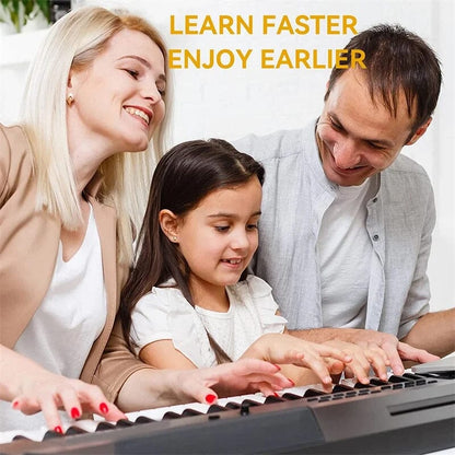 VierraSol | Etiquetas de Notas para Teclado de Piano Removibles