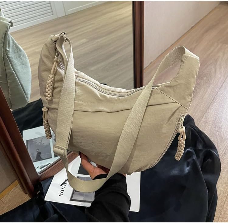 VierraSol | EVERCARRY – Bolsa de hombro de nylon con compartimentos inteligentes para el uso diario
