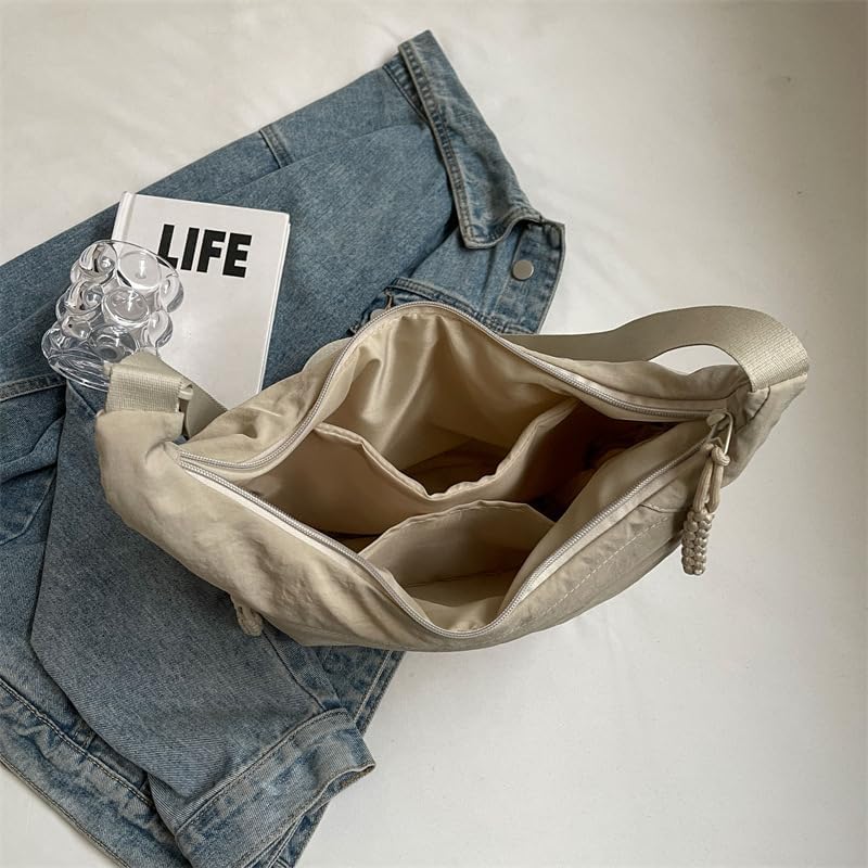 VierraSol | EVERCARRY – Bolsa de hombro de nylon con compartimentos inteligentes para el uso diario