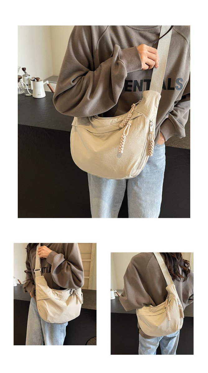 VierraSol | EVERCARRY – Bolsa de hombro de nylon con compartimentos inteligentes para el uso diario