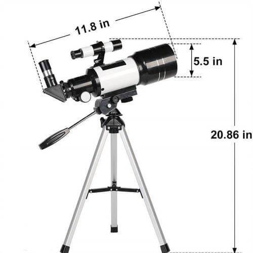 VierraSol | Explora las Estrellas con Facilidad - Telescopio Profesional con Trípode y Zoom de 150x para la Observación de la Luna