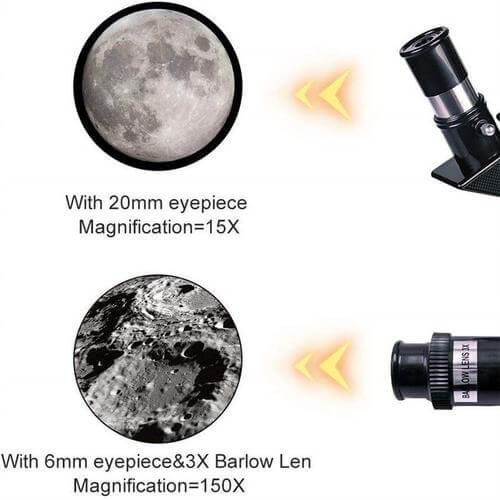 VierraSol | Explora las Estrellas con Facilidad - Telescopio Profesional con Trípode y Zoom de 150x para la Observación de la Luna