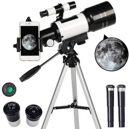 VierraSol | Explora las Estrellas con Facilidad - Telescopio Profesional con Trípode y Zoom de 150x para la Observación de la Luna