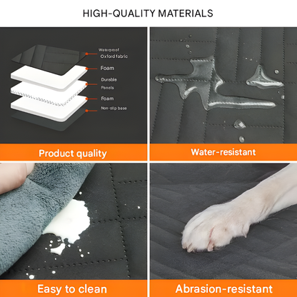 VierraSol | Extensor de Asiento para Perros con Patrón Acolchado y Base Antideslizante