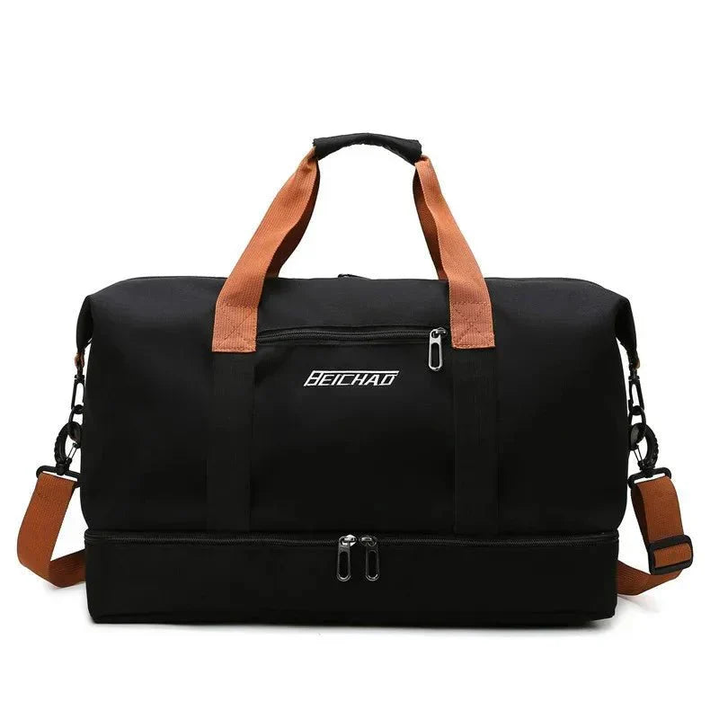 VierraSol | FITVOY DUFFEL – Bolsa de Gimnasio y Viaje Ligera con Compartimento para Zapatos y Separación Húmedo-Seco