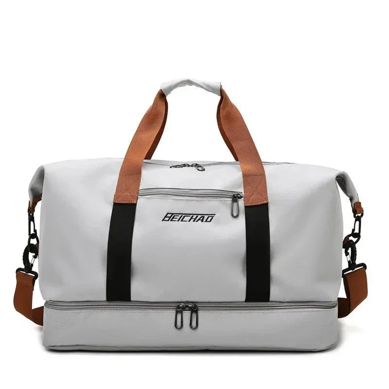 VierraSol | FITVOY DUFFEL – Bolsa de Gimnasio y Viaje Ligera con Compartimento para Zapatos y Separación Húmedo-Seco