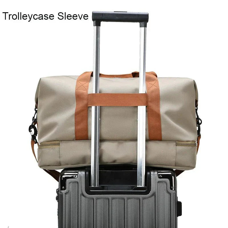 VierraSol | FITVOY DUFFEL – Bolsa de Gimnasio y Viaje Ligera con Compartimento para Zapatos y Separación Húmedo-Seco
