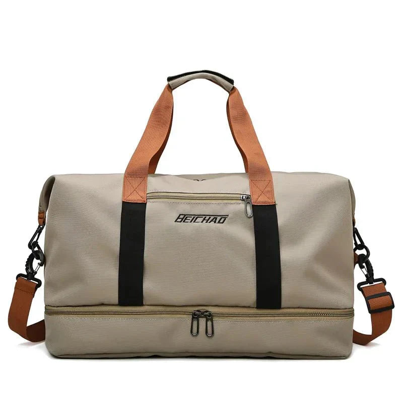 VierraSol | FITVOY DUFFEL – Bolsa de Gimnasio y Viaje Ligera con Compartimento para Zapatos y Separación Húmedo-Seco