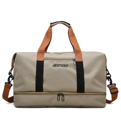 VierraSol | FITVOY DUFFEL – Bolsa de Gimnasio y Viaje Ligera con Compartimento para Zapatos y Separación Húmedo-Seco