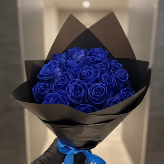 VierraSol | Fleurion Rosa Brillante Eterna | rosa real preservada con brillo para regalos románticos y decoración del hogar