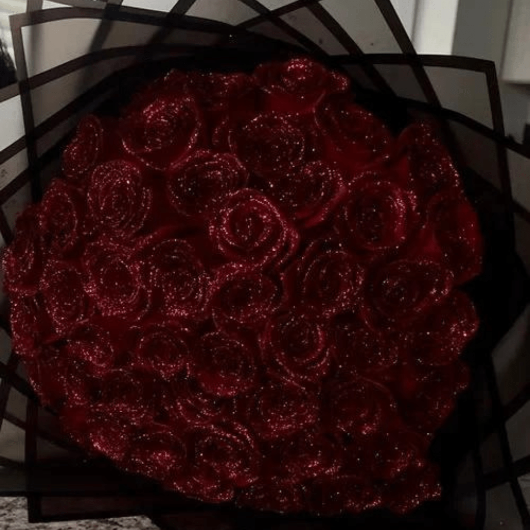 VierraSol | Fleurion Rosa Brillante Eterna | rosa real preservada con brillo para regalos románticos y decoración del hogar