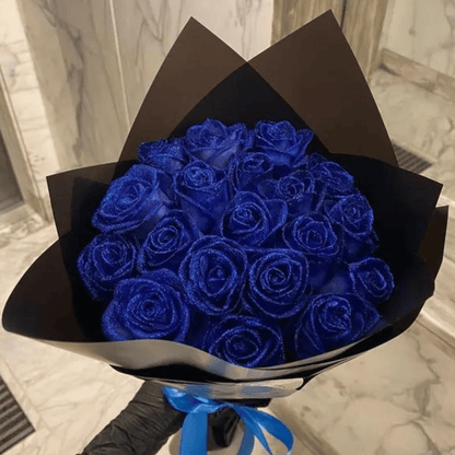 VierraSol | Fleurion Rosa Brillante Eterna | rosa real preservada con brillo para regalos románticos y decoración del hogar