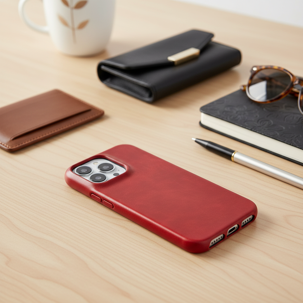 VierraSol | Funda de Cuero Genuino con Cera de Aceite para Apple iPhone