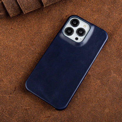 VierraSol | Funda de Cuero Genuino con Cera de Aceite para Apple iPhone