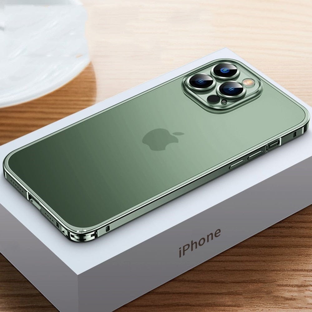 VierraSol | Funda de Metal para iPhone | Cubierta Protectora de Aluminio