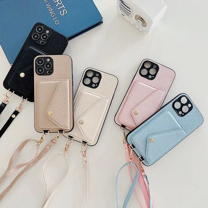 VierraSol | Funda de teléfono cruzada para mujer con soporte para tarjetas