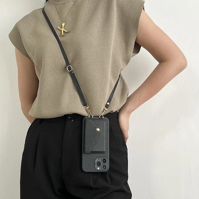 VierraSol | Funda de teléfono cruzada para mujer con soporte para tarjetas
