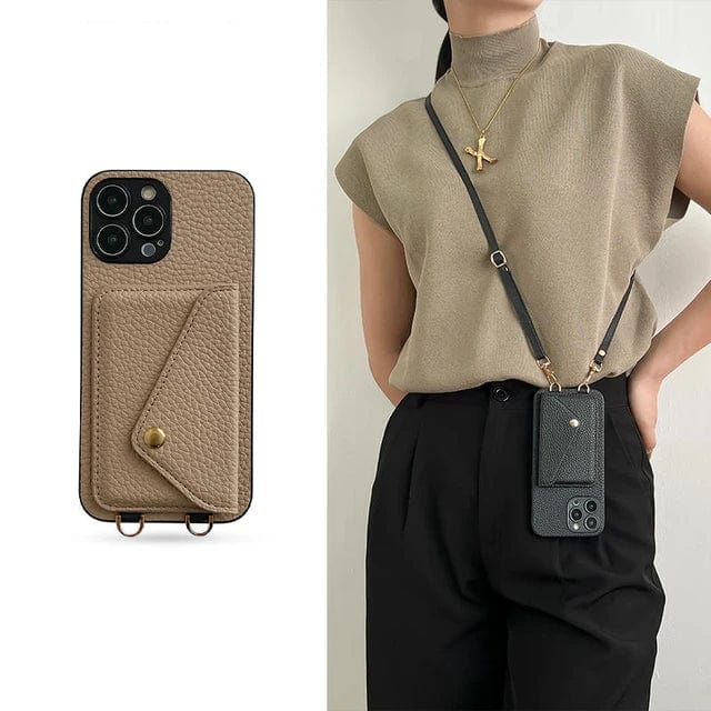 VierraSol | Funda de teléfono cruzada para mujer con soporte para tarjetas