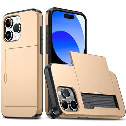 VierraSol | Funda LuxShield para iPhone con soporte para tarjetas | Diseño delgado | Almacenamiento de tarjetas | Protección y estilo