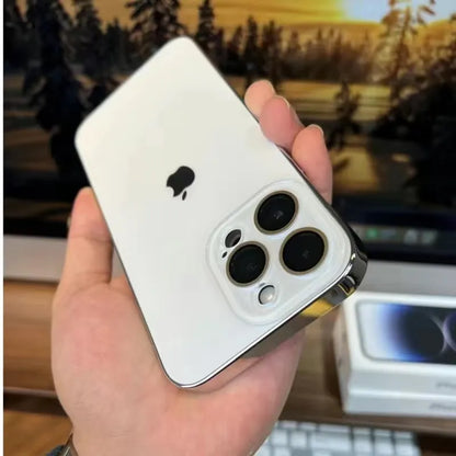 VierraSol | Funda para iPhone de vidrio templado acrílico galvanizado mate