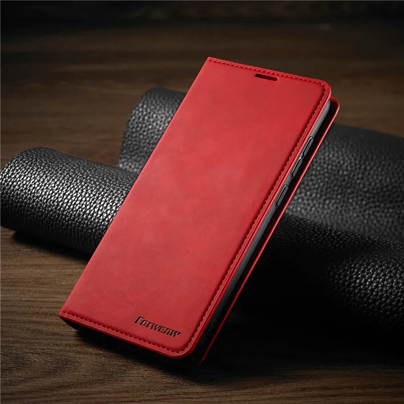 VierraSol | Funda para iPhone: Estuche de Cuero Magnético para Protección Elegante