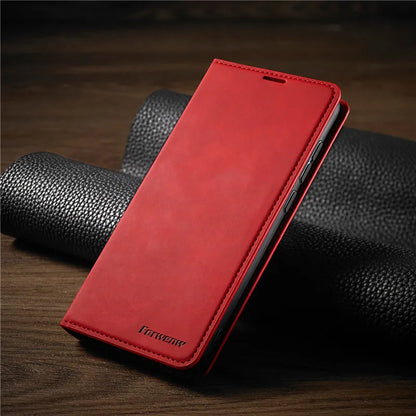 VierraSol | Funda para iPhone: Estuche de Cuero Magnético para Protección Elegante