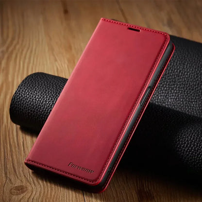 VierraSol | Funda para Samsung: Estuche de Cuero Magnético para Protección Elegante