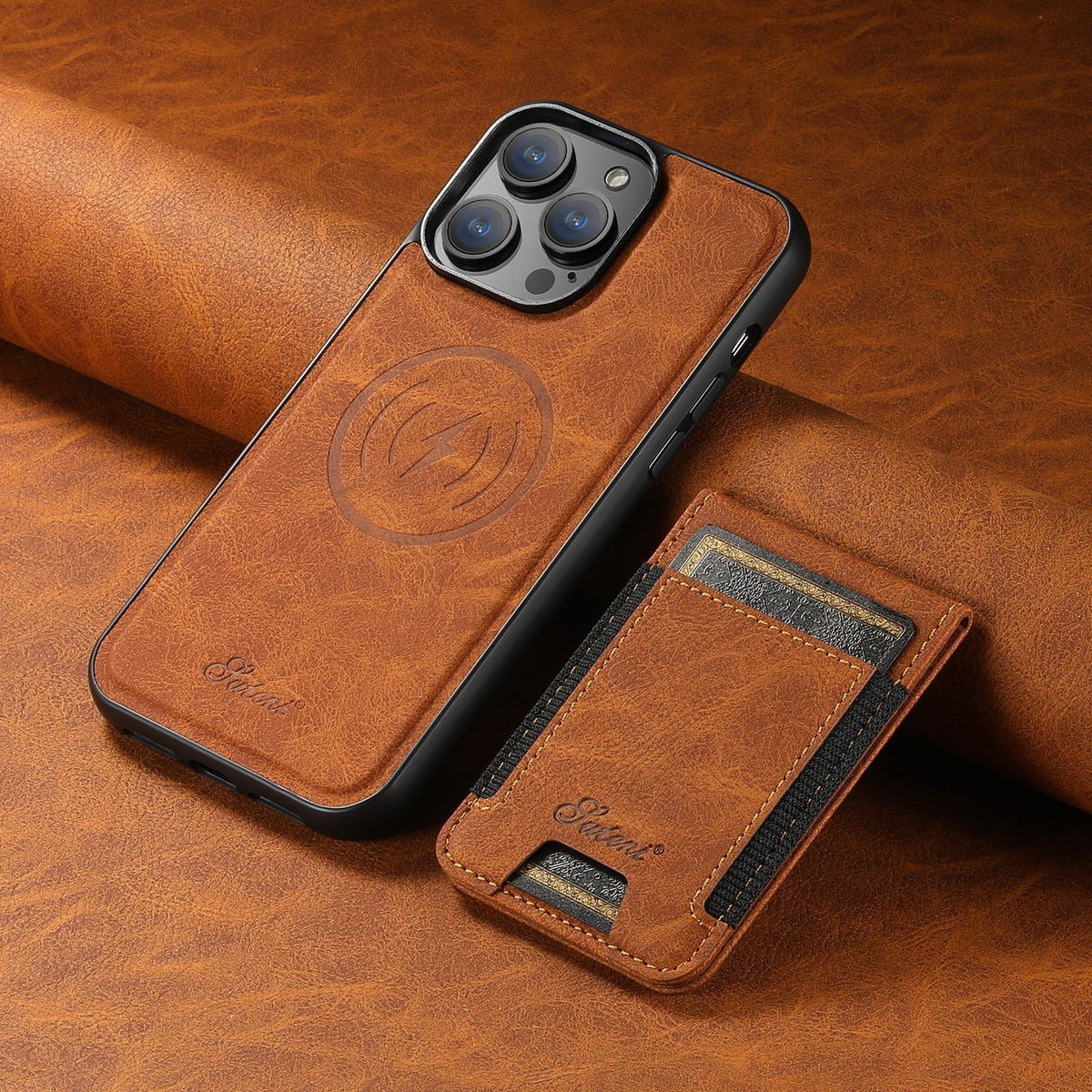 VierraSol | Funda para Teléfono con Soporte para Tarjetas y Compatibilidad con MagSafe