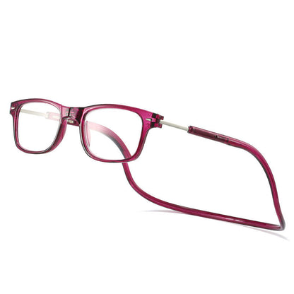 VierraSol | Gafas de lectura anti-pérdida y anti-luz azul colgantes magnéticas