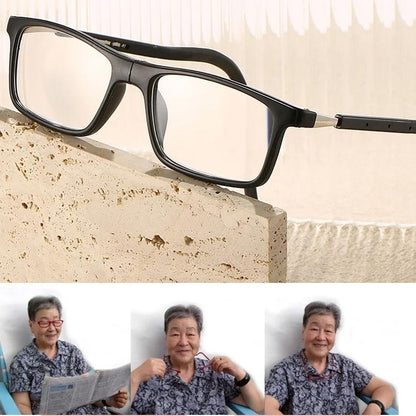 VierraSol | Gafas de lectura anti-pérdida y anti-luz azul colgantes magnéticas