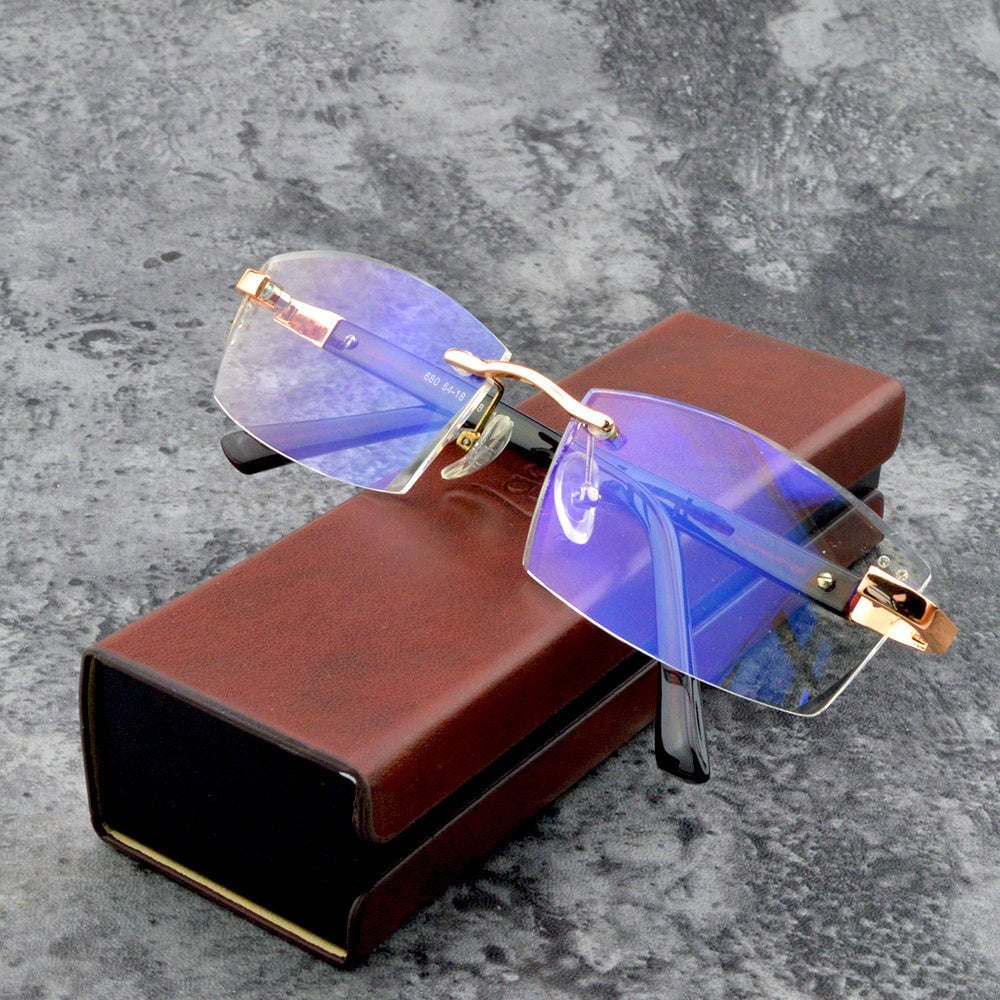 VierraSol | Gafas de Lectura Inteligentes Viselio con Lentes Progresivas | Ultra-Ligeras y Filtro de Luz Azul | Para Visión de Cerca y Lejana | Marco de Titanio TR90