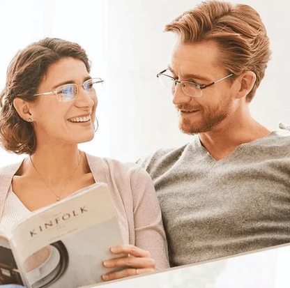 VierraSol | Gafas de Lectura Inteligentes Viselio con Lentes Progresivas | Ultra-Ligeras y Filtro de Luz Azul | Para Visión de Cerca y Lejana | Marco de Titanio TR90