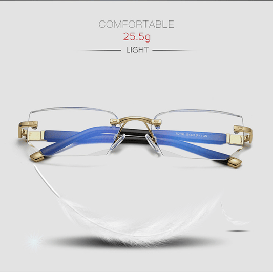 VierraSol | Gafas de Lectura Inteligentes Viselio con Lentes Progresivas | Ultra-Ligeras y Filtro de Luz Azul | Para Visión de Cerca y Lejana | Marco de Titanio TR90