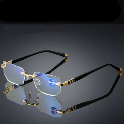 VierraSol | Gafas de Lectura Inteligentes Viselio con Lentes Progresivas | Ultra-Ligeras y Filtro de Luz Azul | Para Visión de Cerca y Lejana | Marco de Titanio TR90