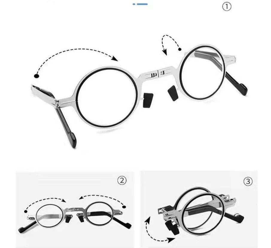 VierraSol | Gafas de lectura plegables unisex con estuche