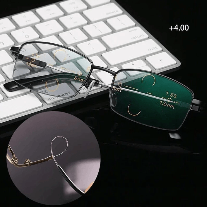 VierraSol | Gafas de Lectura Progresivas de Titanio para Distancia y Cerca