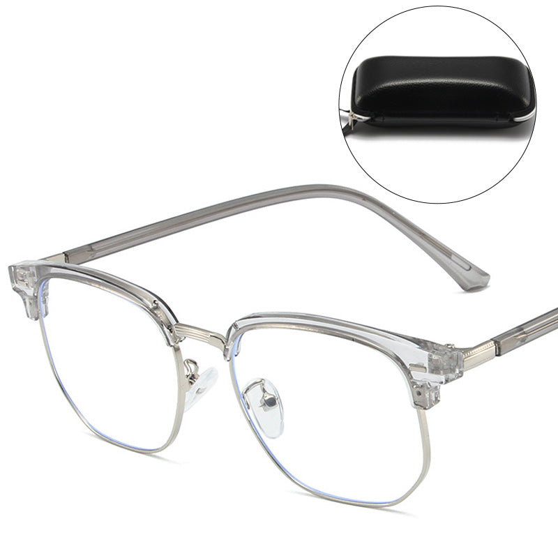 VierraSol | Gafas de Media Montura con Bloqueo de Luz Azul