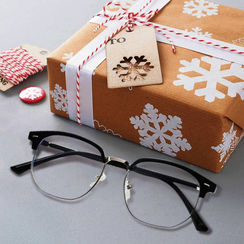 VierraSol | Gafas de Media Montura con Bloqueo de Luz Azul