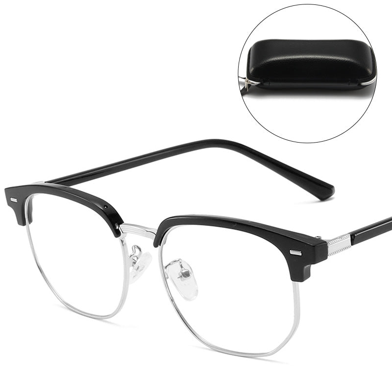 VierraSol | Gafas de Media Montura con Bloqueo de Luz Azul
