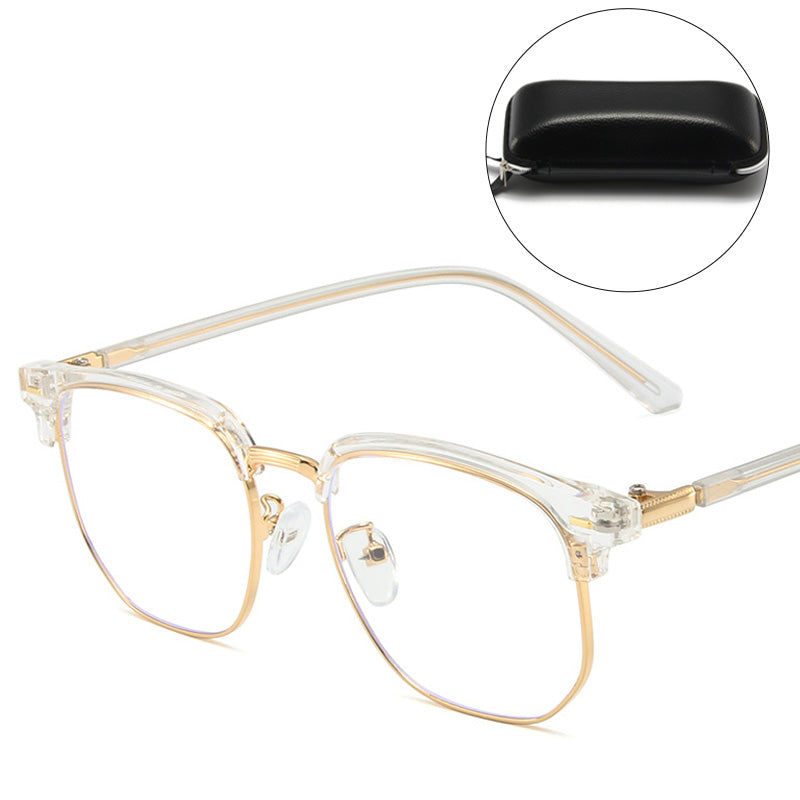 VierraSol | Gafas de Media Montura con Bloqueo de Luz Azul