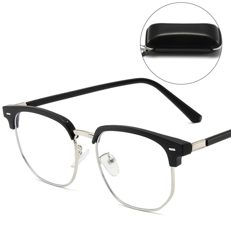 VierraSol | Gafas de Media Montura con Bloqueo de Luz Azul