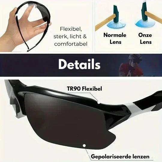 VierraSol | Gafas de Sol Deportivas Polarizadas Diseño Envolvente