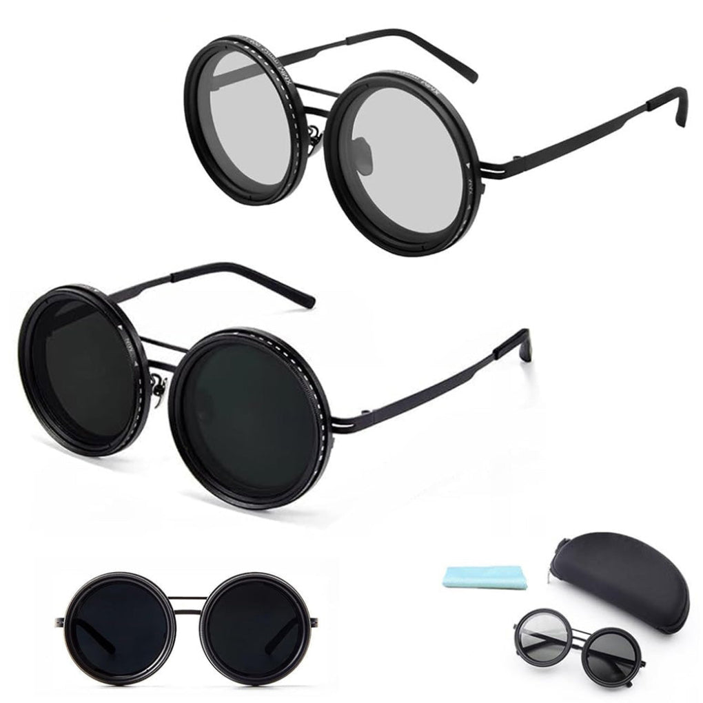 VierraSol | Gafas de sol redondas con tinte ajustable