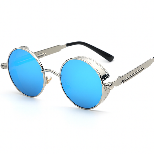 VierraSol | Gafas de sol redondas para hombres estilo punk