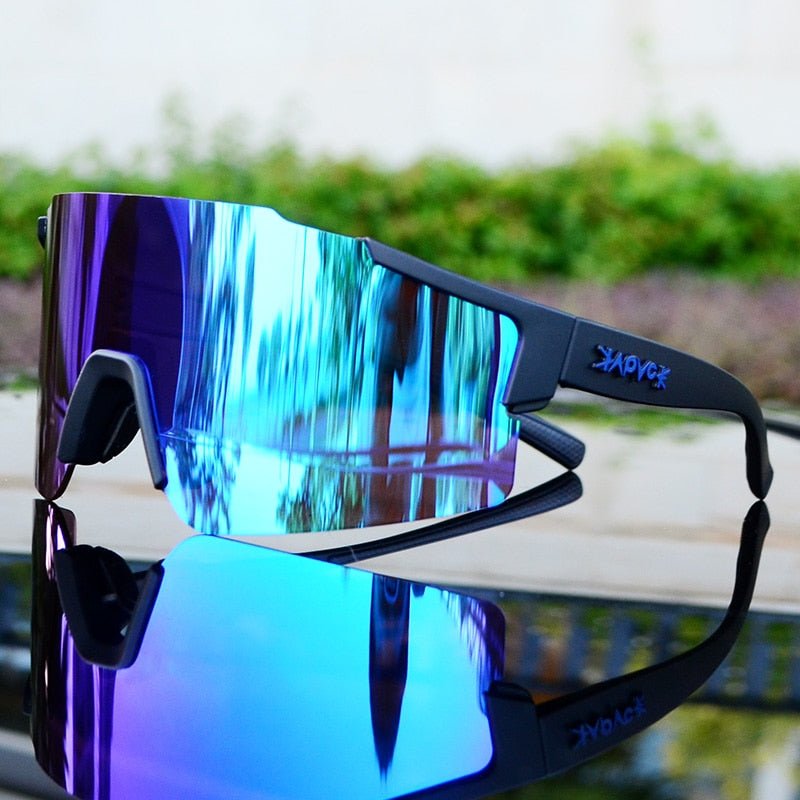 VierraSol | Gafas de Sol ReflectRide para Deportes – Gafas de Ciclismo Aerodinámicas con Protección UV y Montura Intercambiable