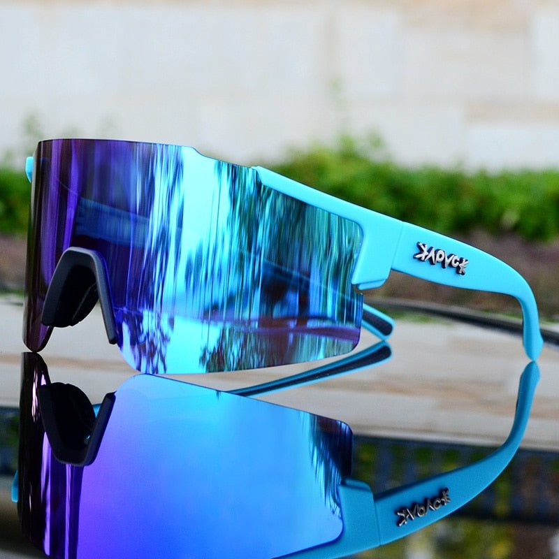 VierraSol | Gafas de Sol ReflectRide para Deportes – Gafas de Ciclismo Aerodinámicas con Protección UV y Montura Intercambiable