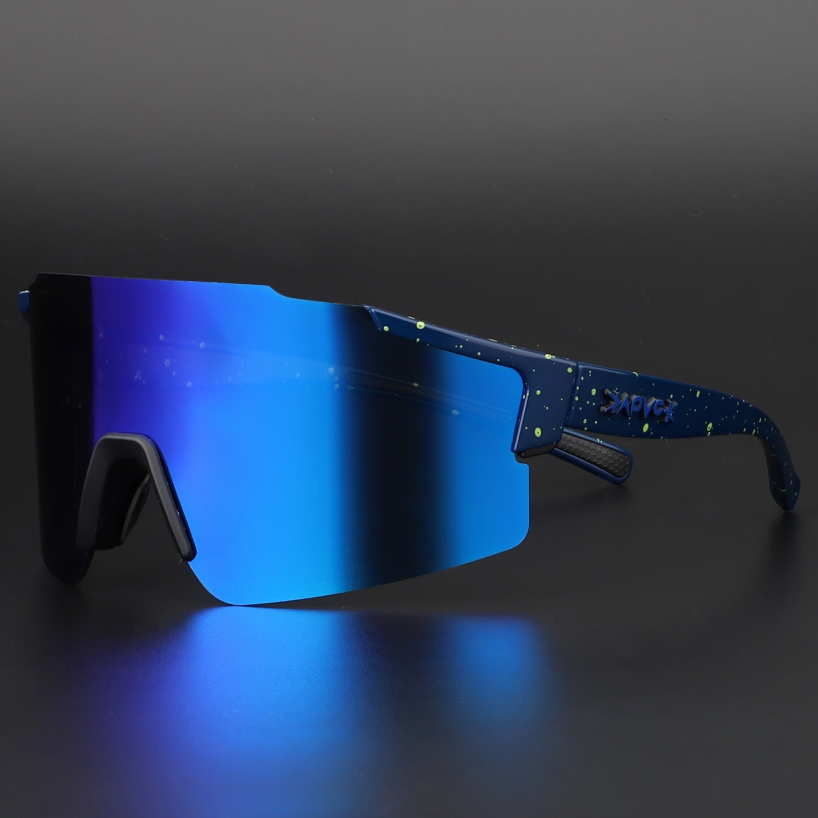 VierraSol | Gafas de Sol ReflectRide para Deportes – Gafas de Ciclismo Aerodinámicas con Protección UV y Montura Intercambiable