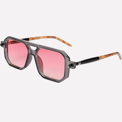 VierraSol | Gafas de Sol Unisex Estilo Aviador Cuadradas con Montura Retro