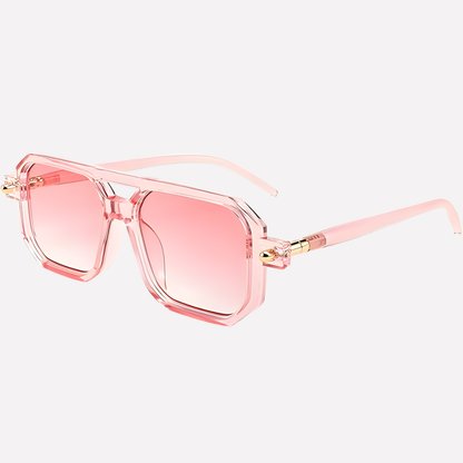 VierraSol | Gafas de Sol Unisex Estilo Aviador Cuadradas con Montura Retro