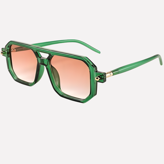 VierraSol | Gafas de Sol Unisex Estilo Aviador Cuadradas con Montura Retro
